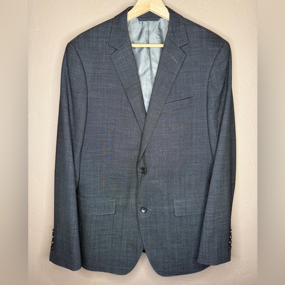 Bonobos Men's Jetsetter Wool Blazer Gray Size 38R Professional Tailored Stretch - Picture 2 of 16